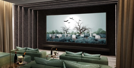 Clearer sound and dialogue for a home cinema system Home cinema system calibrated for clearer sound and dialogue