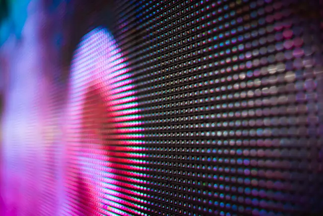 Led Screen for viewo walls Detail of a LED screen in a video wall installation