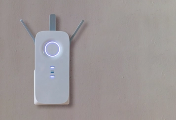 Professionally installed Ethernet connection in a residential home