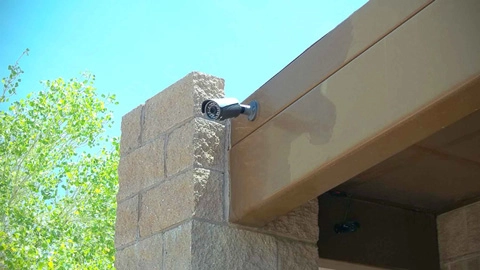 Image of a house in Tucson with a Home Surveillance Systems installed