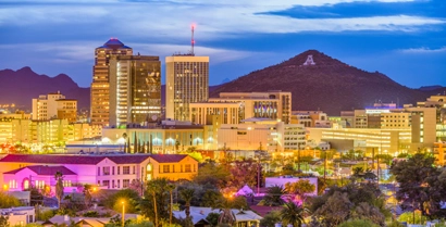 Tucson Arizona Aerial view of Tucson, Arizona