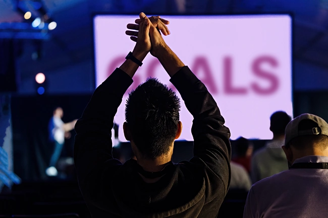 video wall at worship